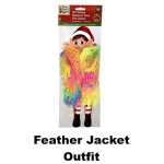 Christmas Elft Feather Jacket Outfit